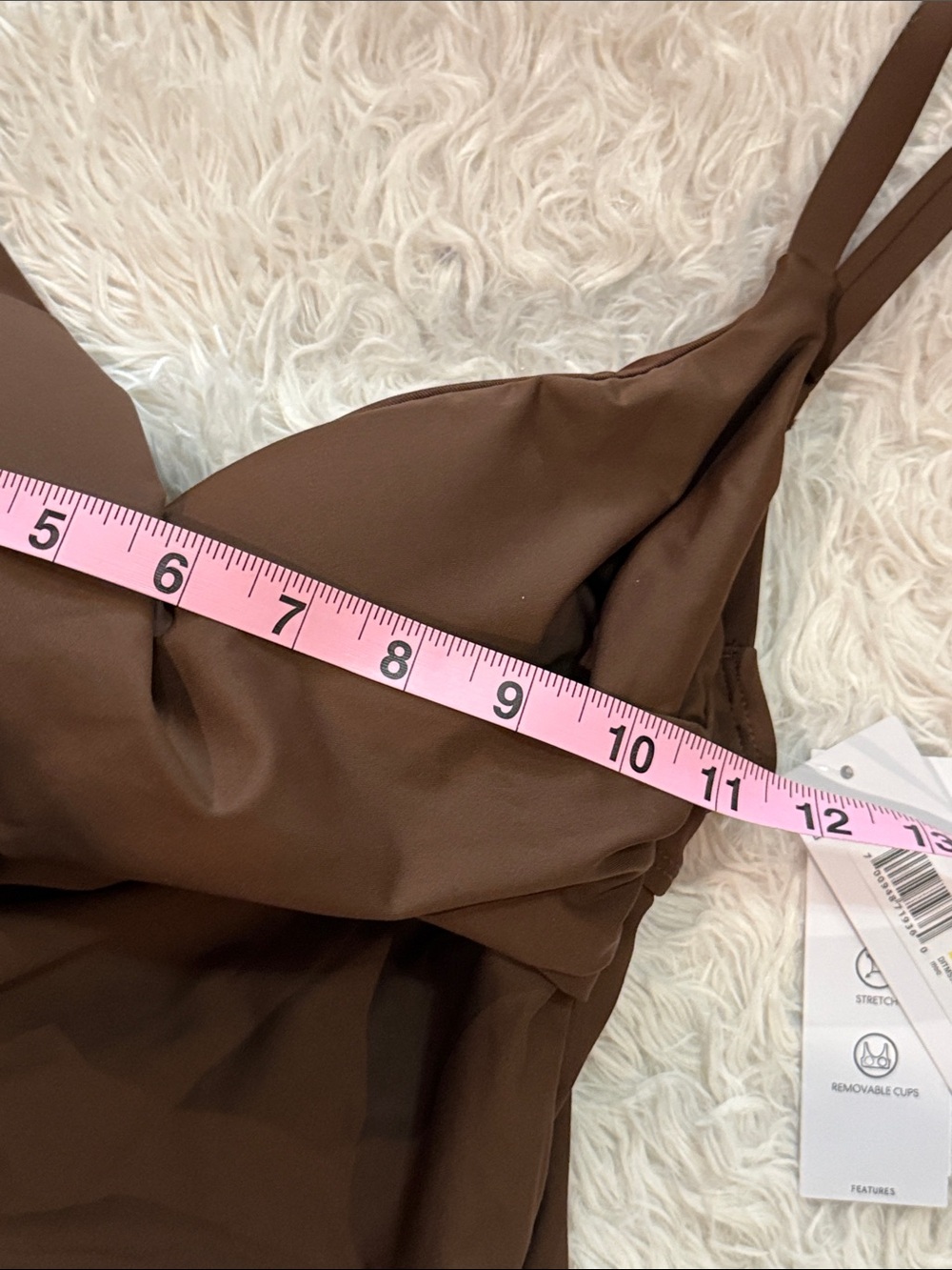 Nwt DKNY Brown One-Piece Swimsuit M - Picture 4 of 10